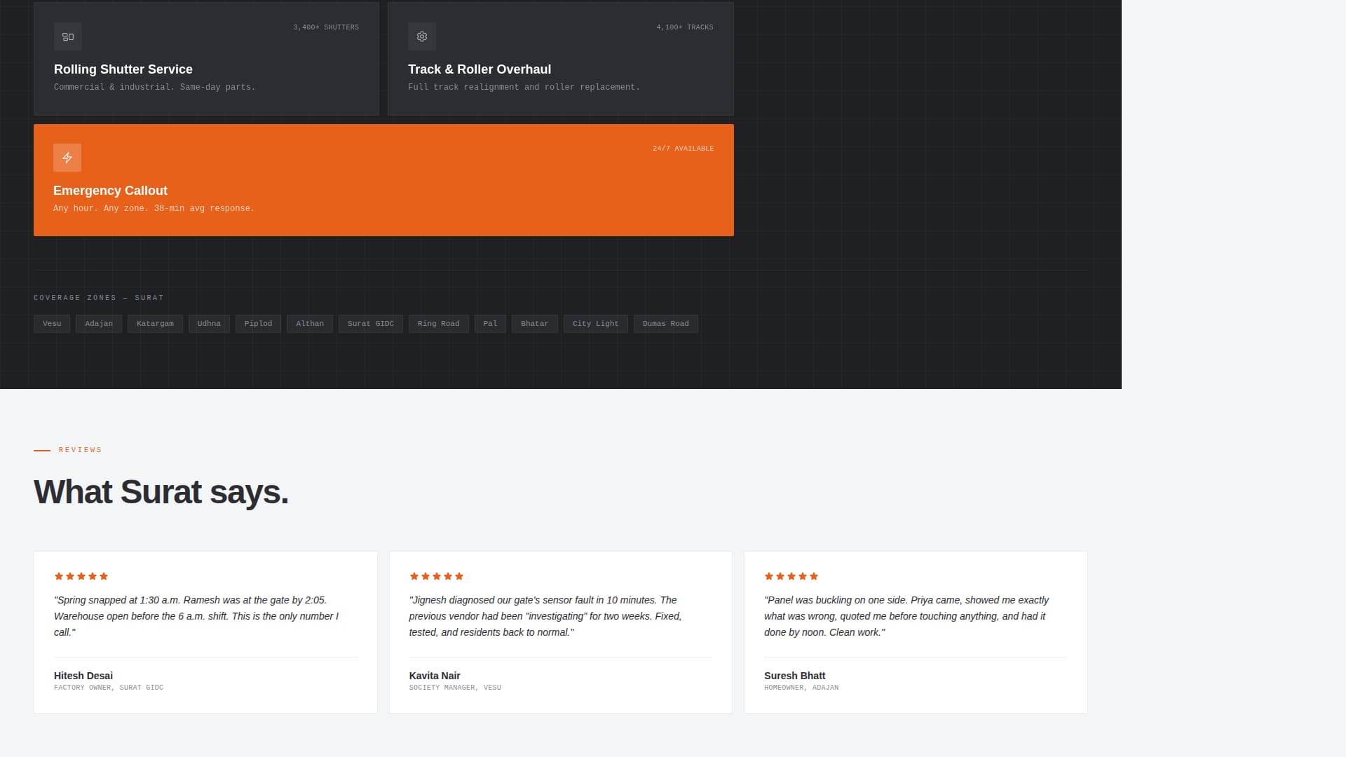 Hoist - Precision Garagedoor Landing Page Template