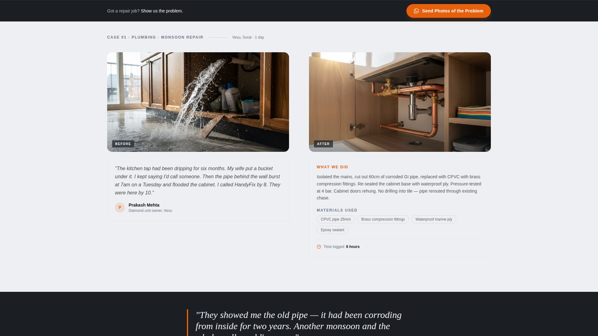 Mistri - Trusted Handyman Landing Page Template