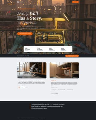 Mistri - Trusted Handyman Landing Page Template