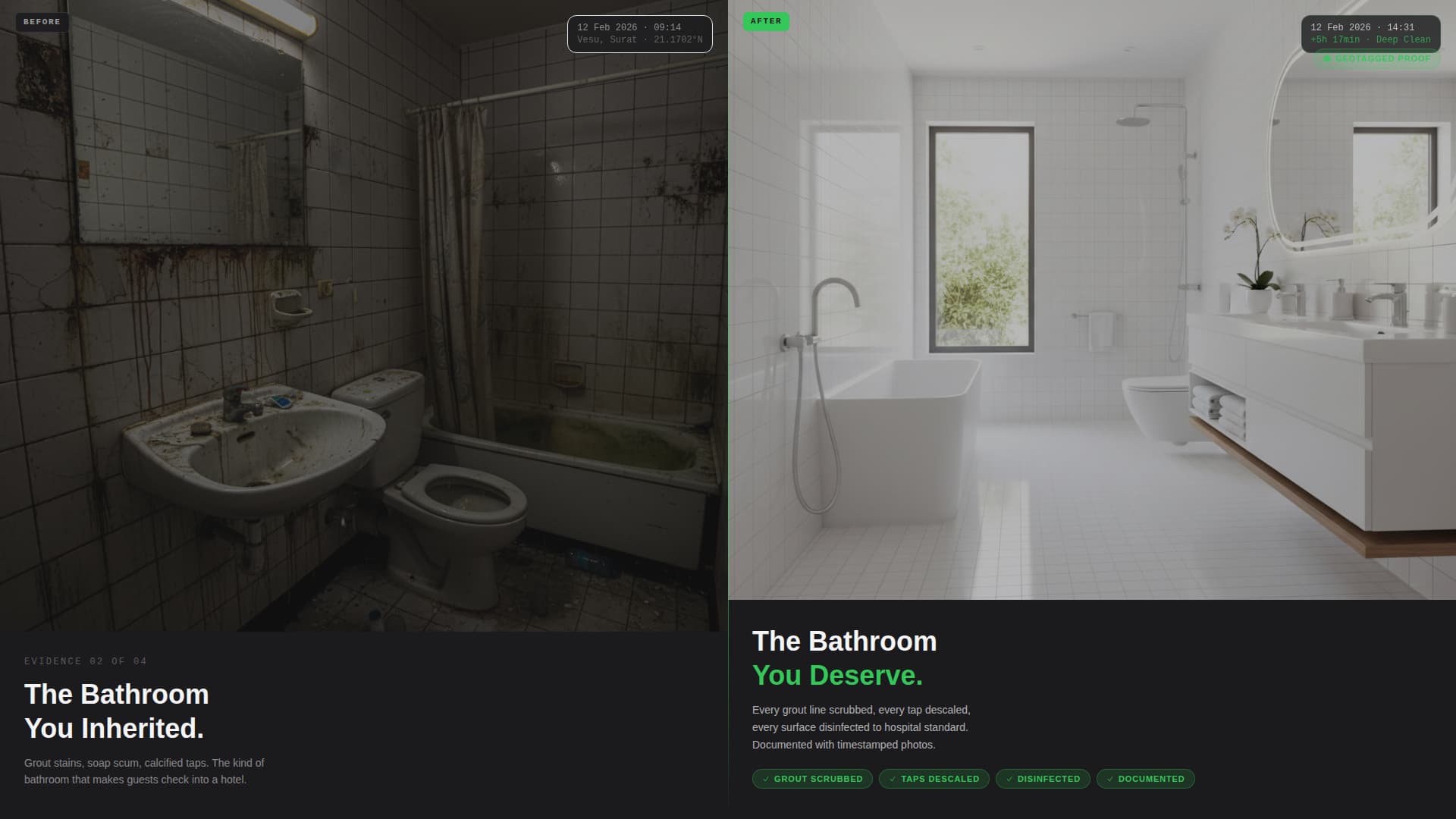 Swab - Verified Cleaning Landing Page Template