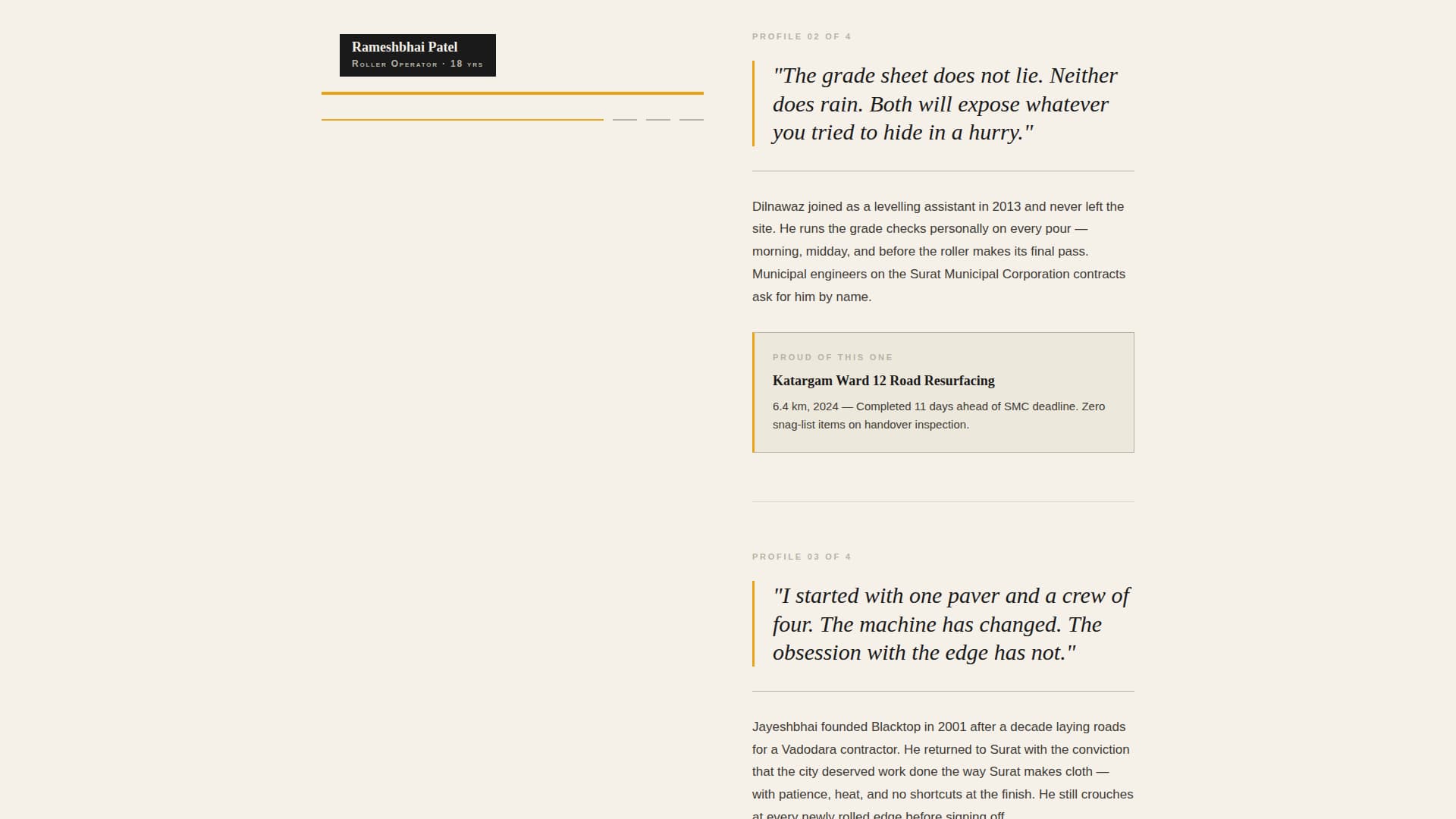Blacktop - Editorial Asphalt Landing Page Template
