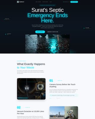 Pumpout - Emergency Septic Landing Page Template