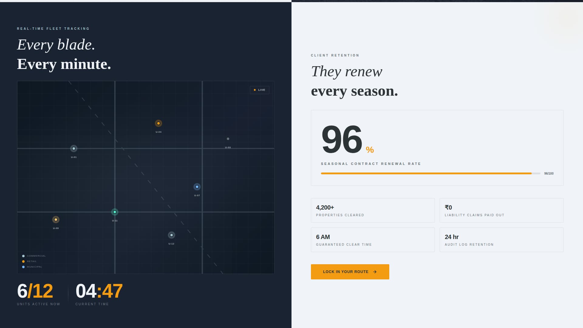 Plow - Precision Snowremoval Landing Page Template