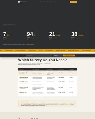 Benchmark - Authoritative Surveyor Landing Page Template