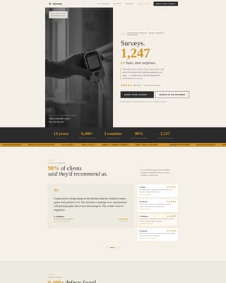 Survey - Authoritative Surveyor Landing Page Template