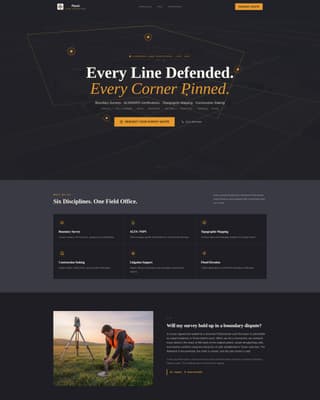 Surveyor Professional Website Template
