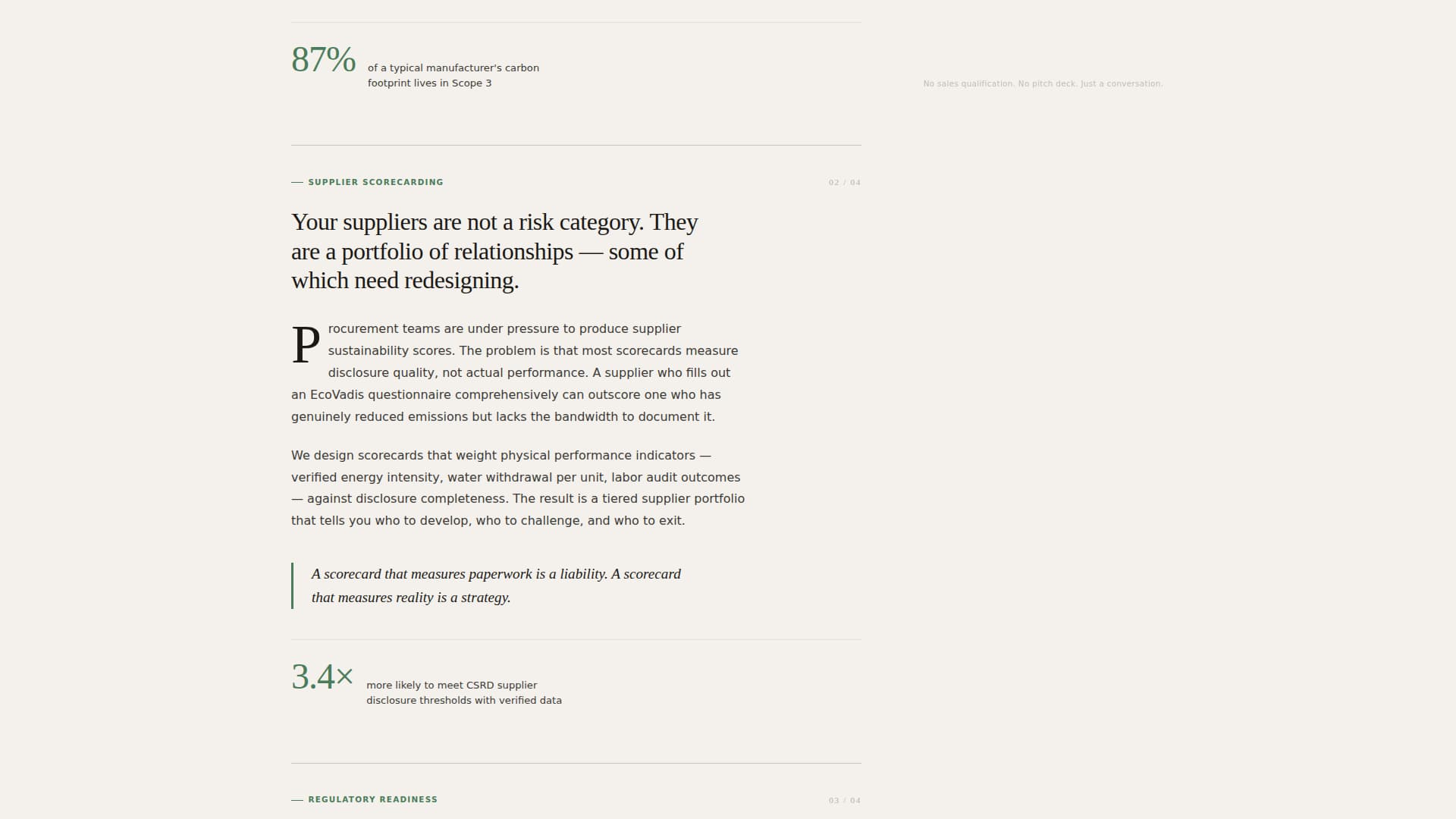 Sustain - Editorial Supplychain Landing Page Template