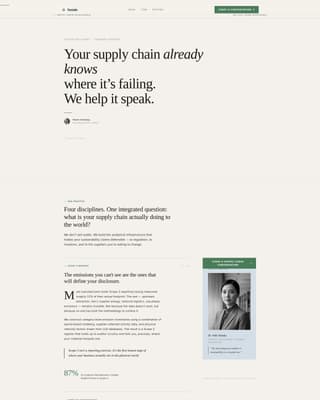 Sustain - Editorial Supplychain Landing Page Template