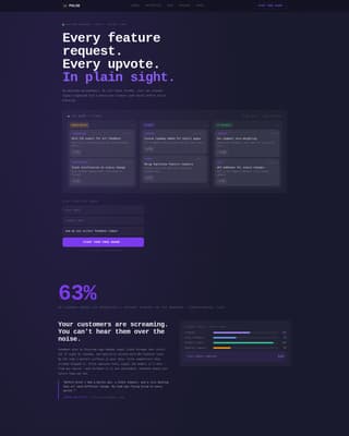 Pulse - Transparent Feedback Landing Page Template