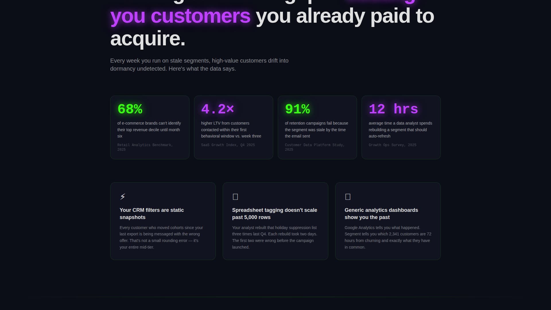 Segment - Powerful Segmentation Landing Page Template