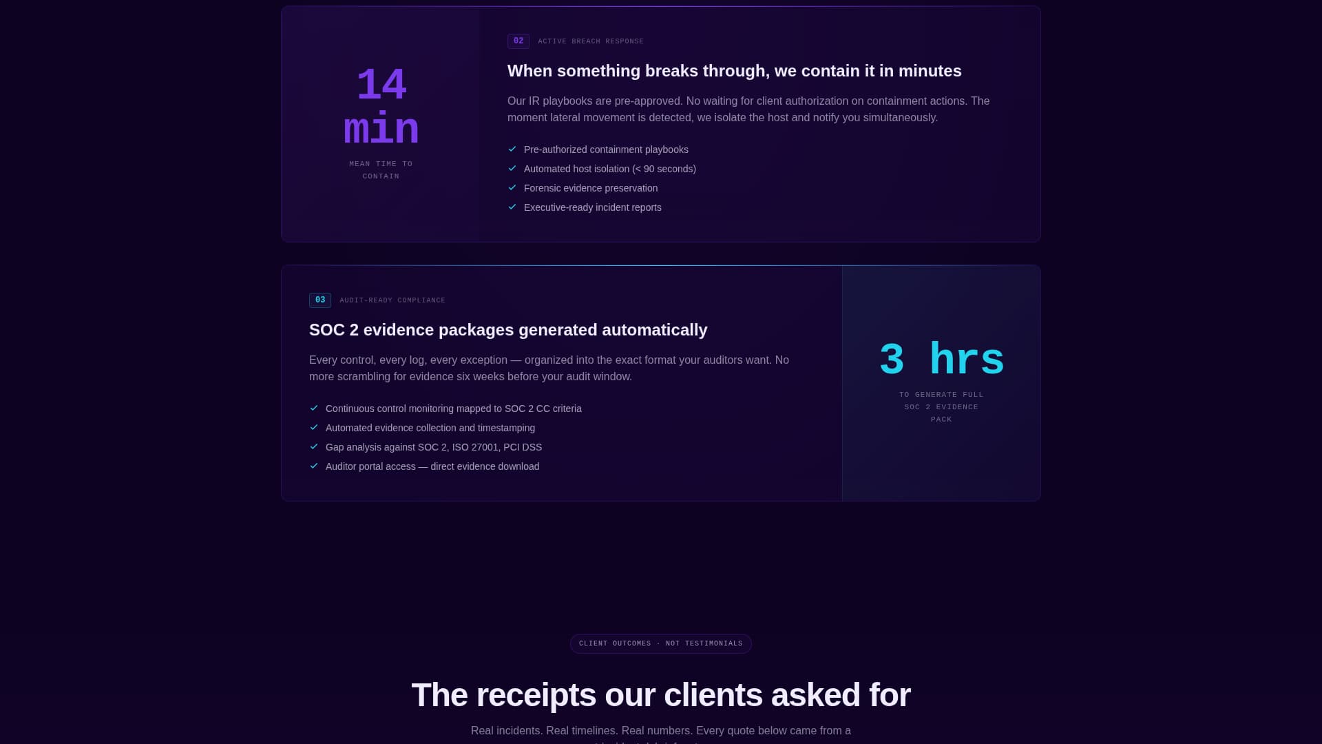 Sentinel - Highimpact Cybersecurity Landing Page Template