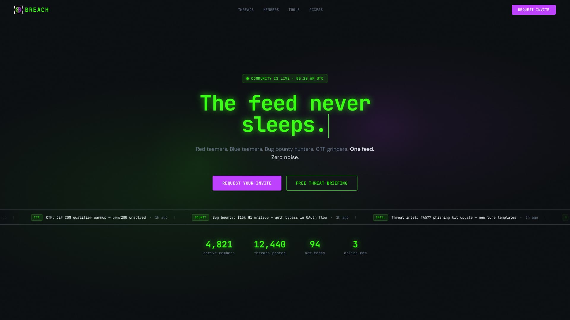 Fortress — Cyber Defense Landing Page Template