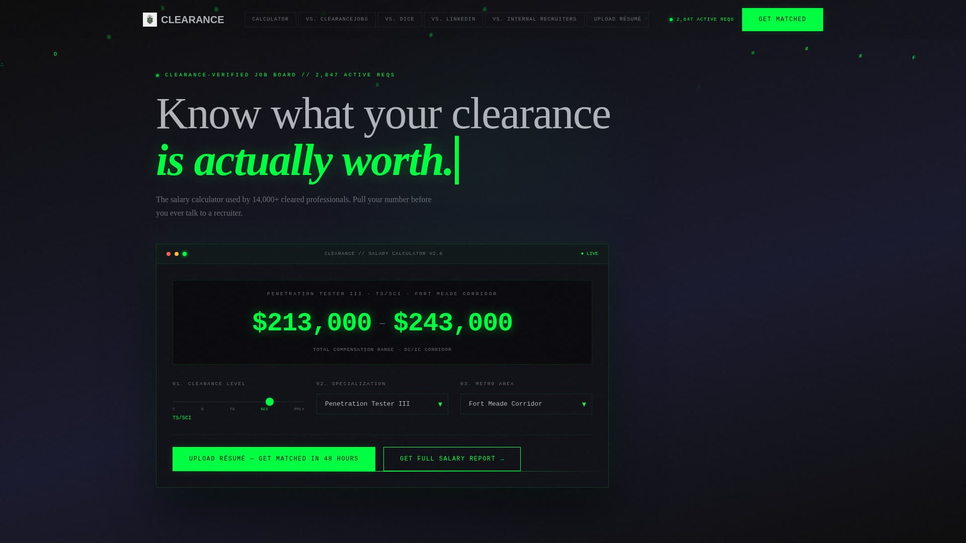 Clearance - Dynamic Cybersecurity Landing Page Template