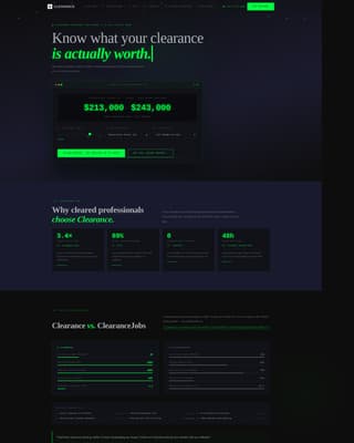 Clearance - Dynamic Cybersecurity Landing Page Template