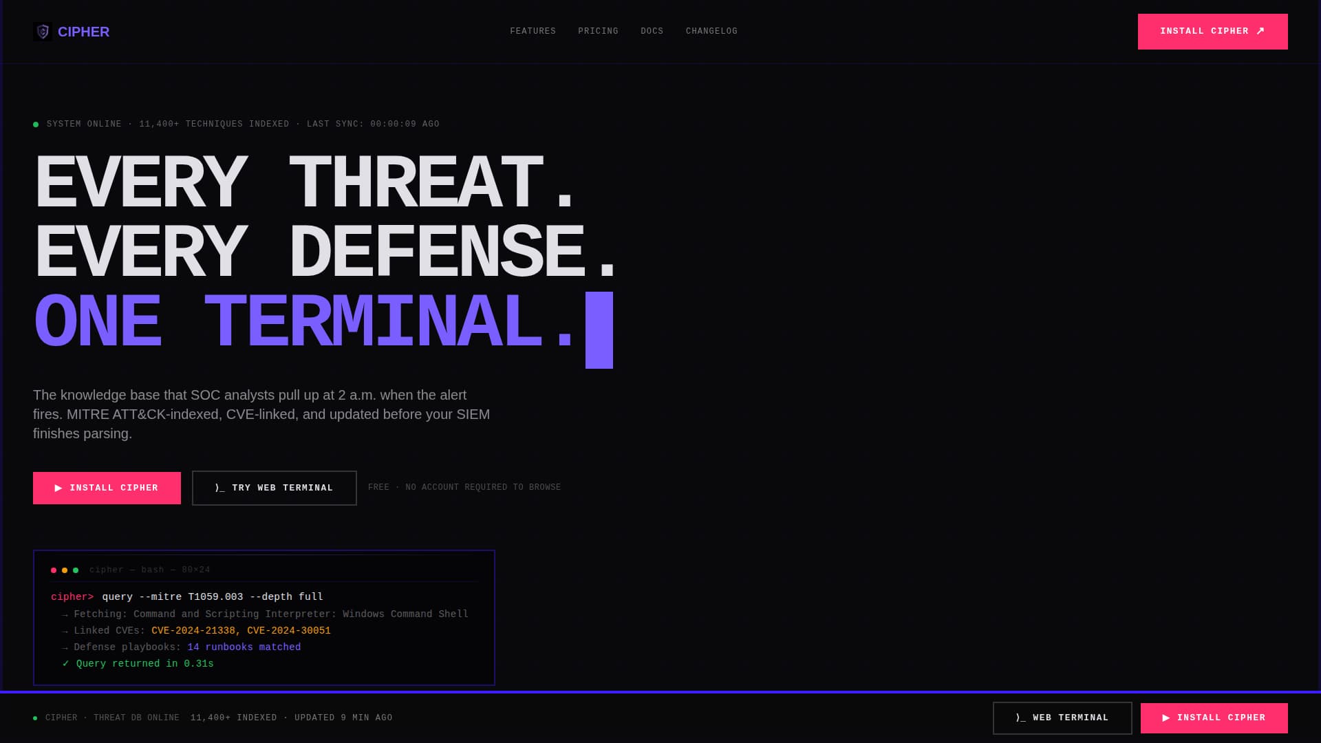 Fortress — InfoSec Protection Landing Page Template