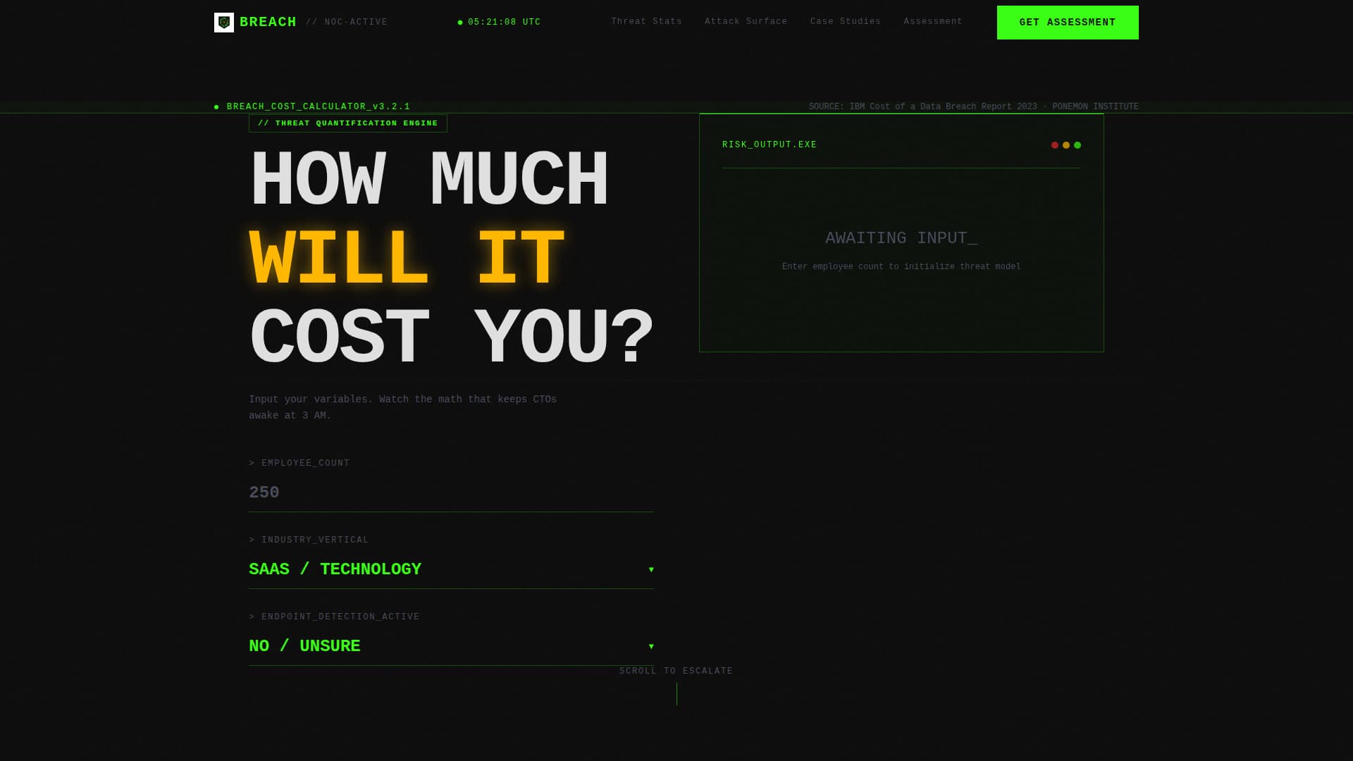 Breach - Highimpact Cybersecurity Landing Page Template