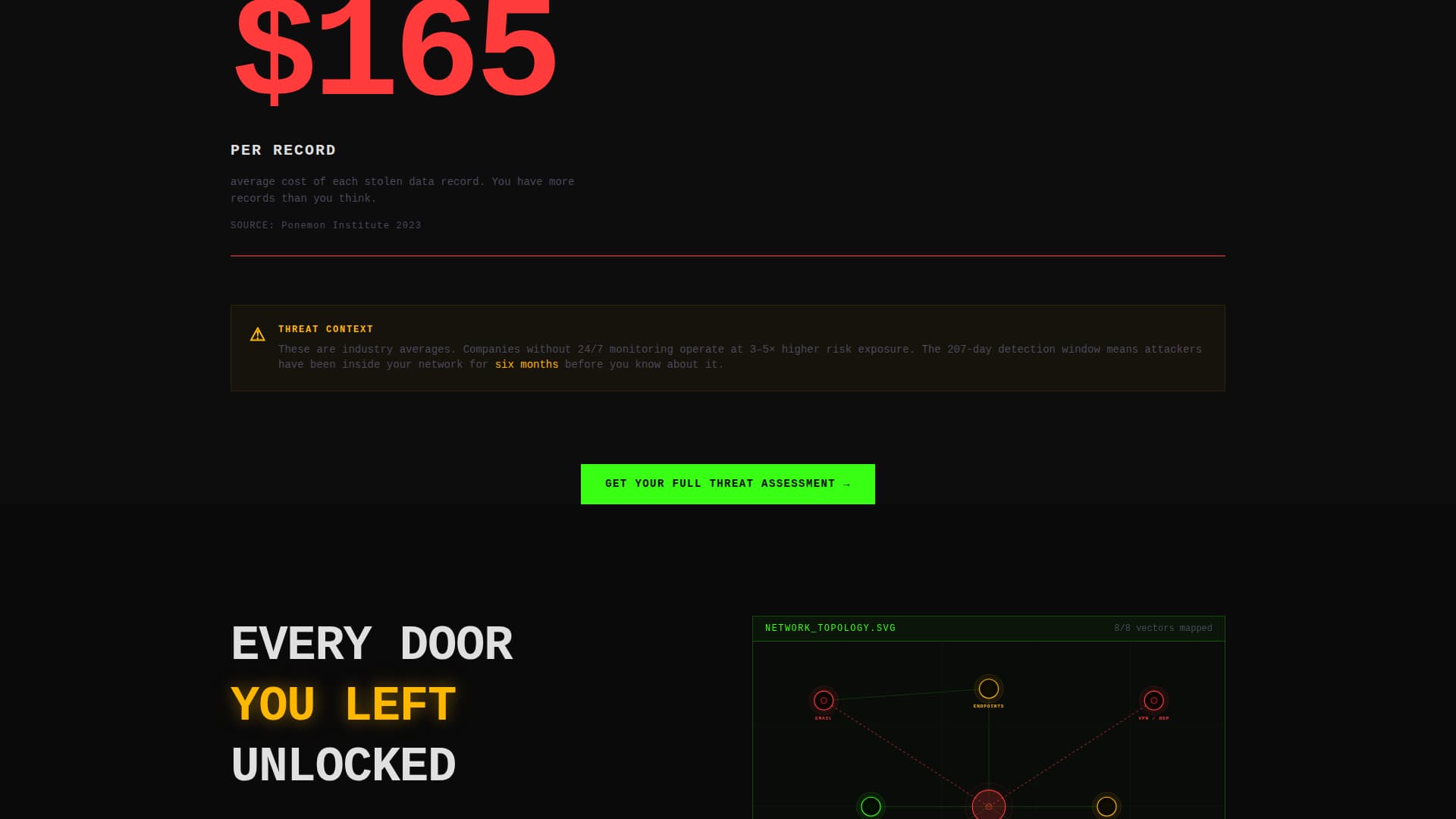 Breach - Highimpact Cybersecurity Landing Page Template