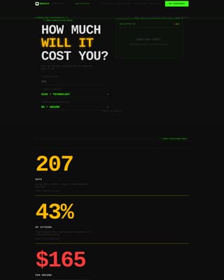 Breach - Highimpact Cybersecurity Landing Page Template