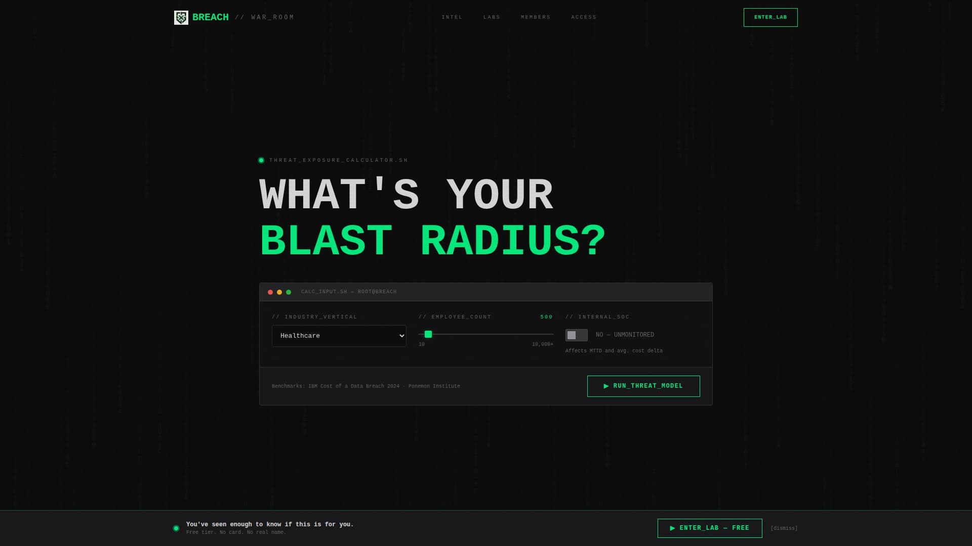 Vault — Threat Protection Landing Page Template