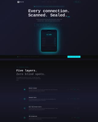 Shield - Powerful Cybersecurity Landing Page Template