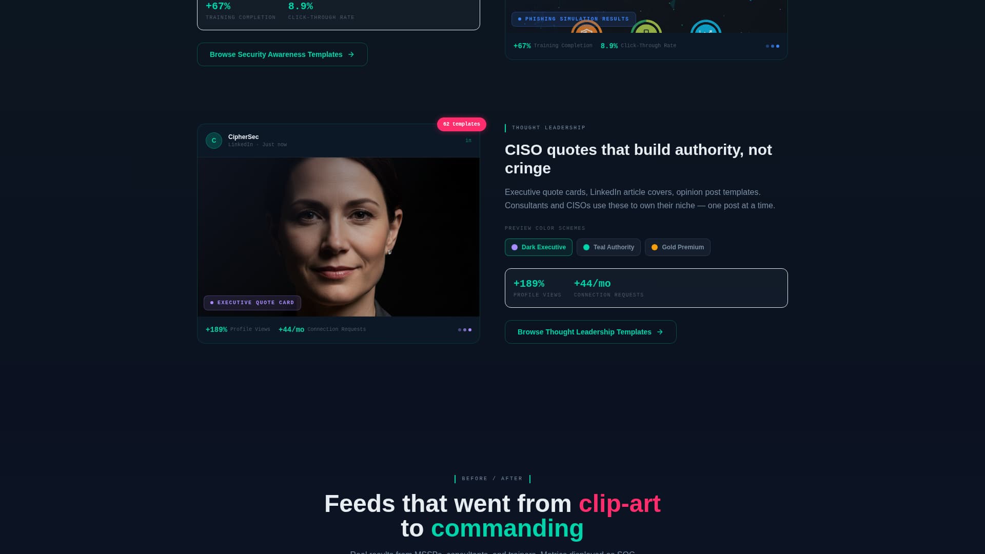 Cipher - Powerful Cybersecurity Landing Page Template