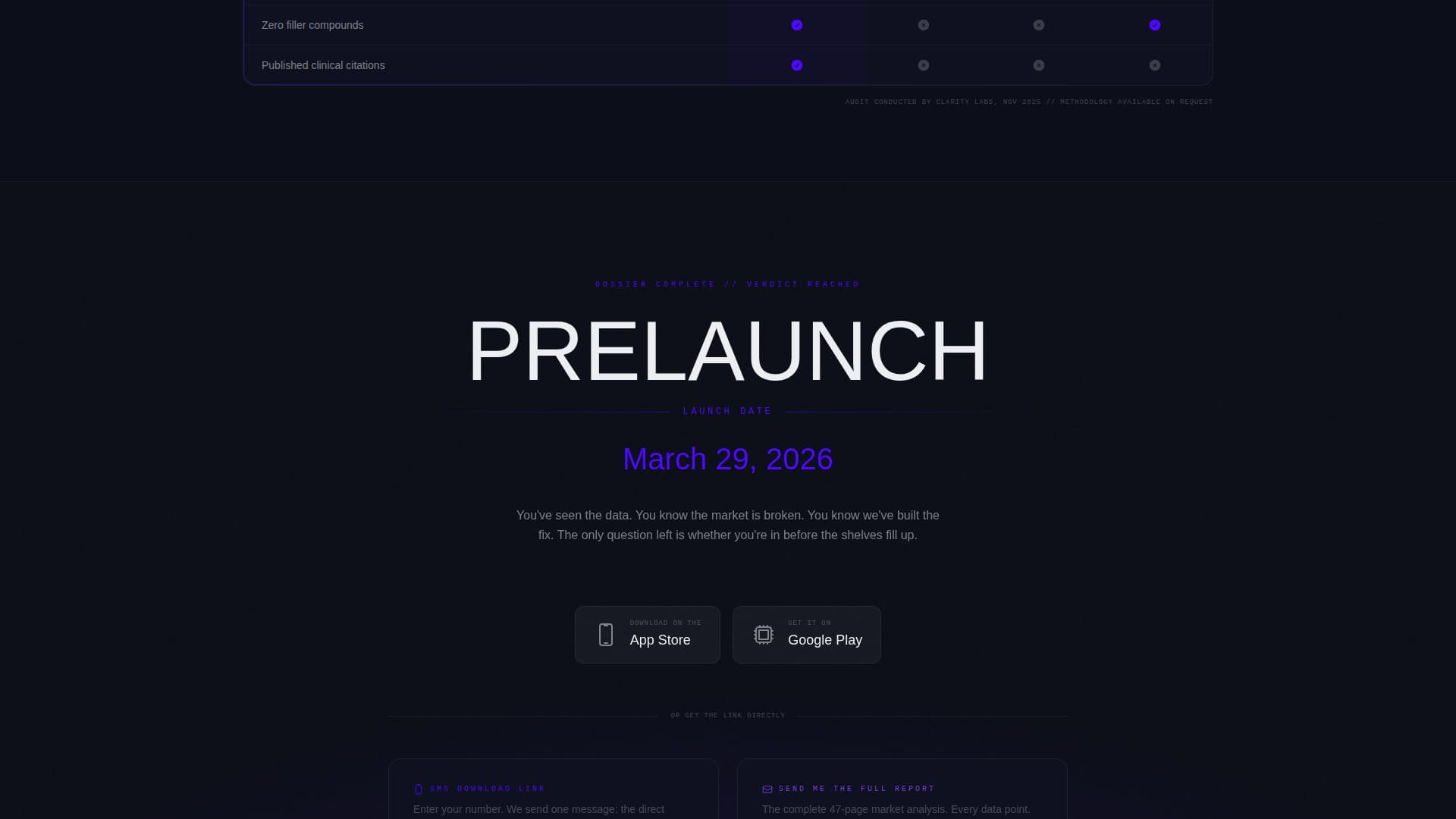 Prelaunch - Data-Driven D2C Landing Page Template