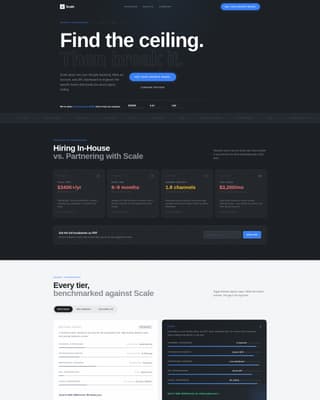 Scale - Precision D2C Landing Page Template