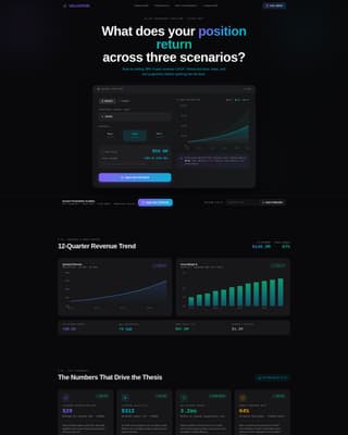 Valuation - Luminous Investor Landing Page Template