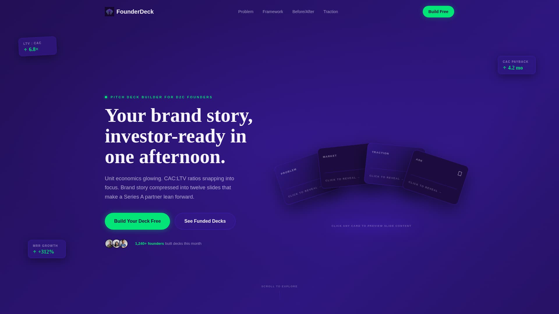 Pitch - Electric D2C Landing Page Template