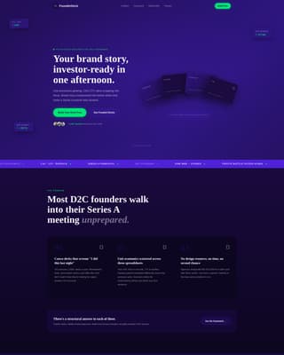 Pitch - Electric D2C Landing Page Template