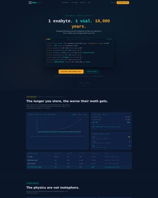 Helix - Cutting-Edge DNA Storage Landing Page Template