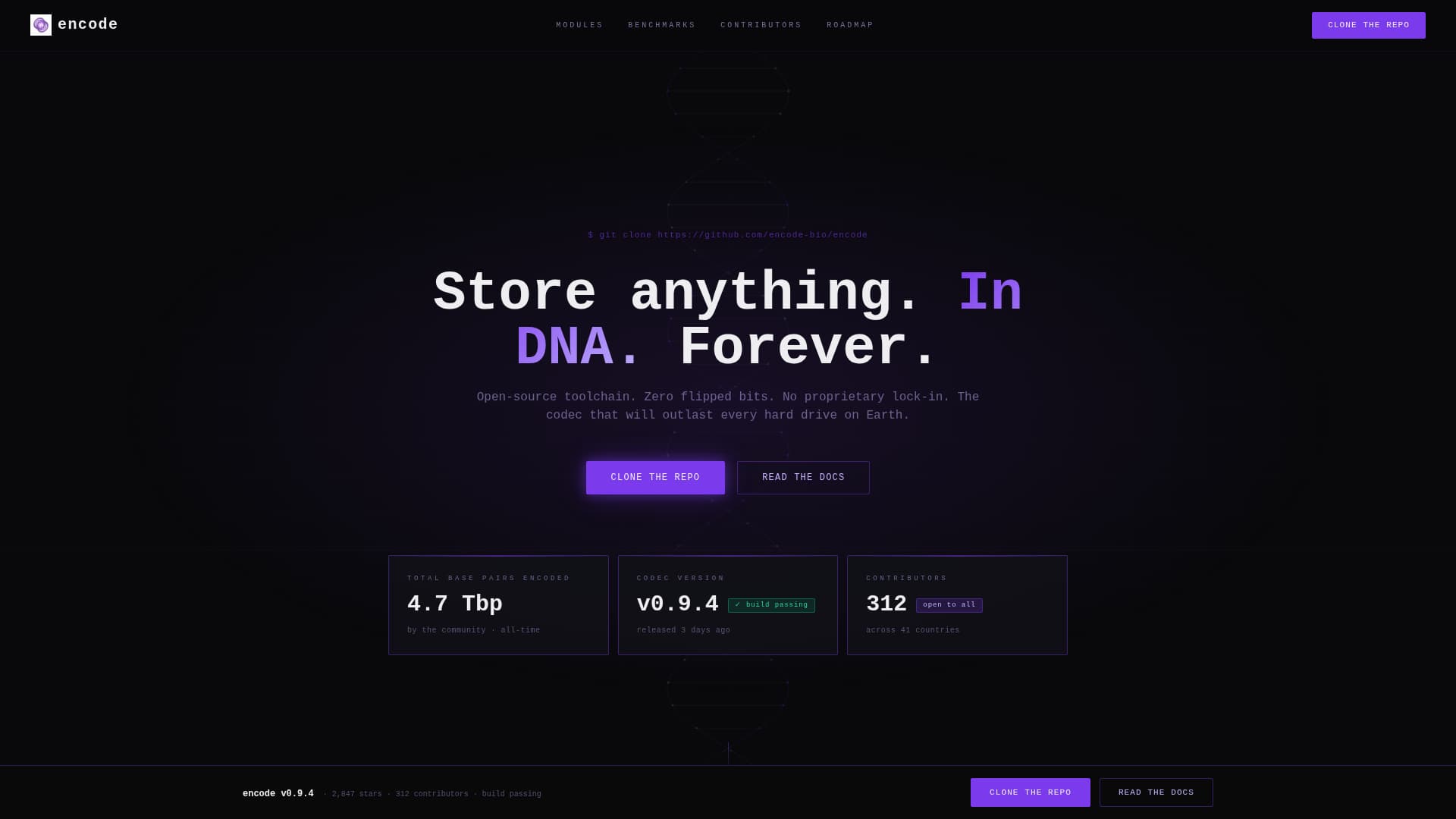 Encode - Powerful Biotech Landing Page Template