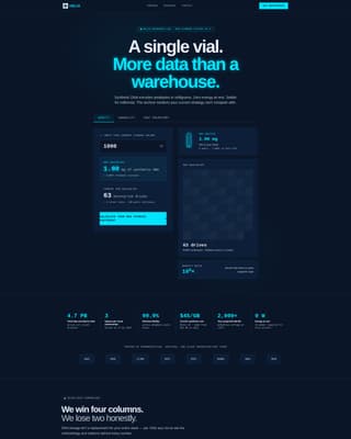 Genome — DNA Archive Landing Page Template