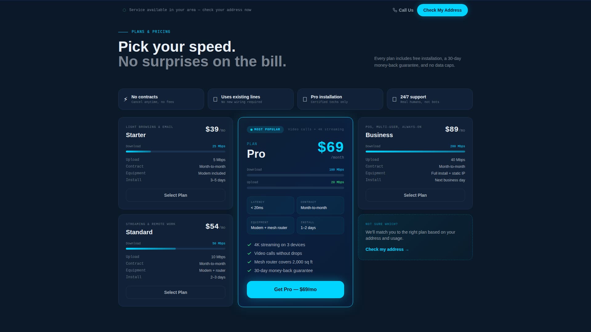 Uplink - High-Speed DSL Landing Page Template