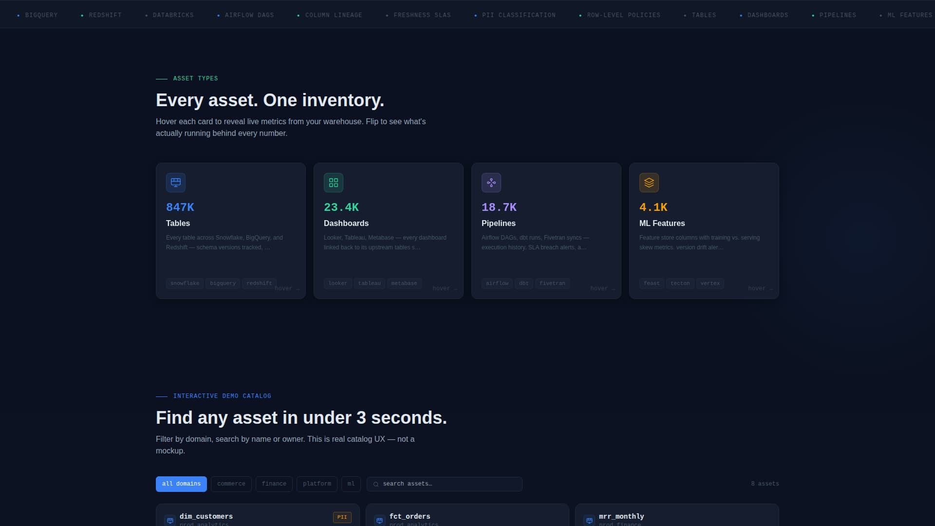 Catalog - Powerful Data Catalog Landing Page Template