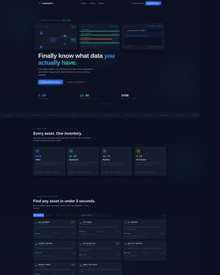 Catalog - Powerful Data Catalog Landing Page Template