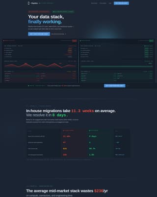Pipeline - Powerful Data Engineering Landing Page Template