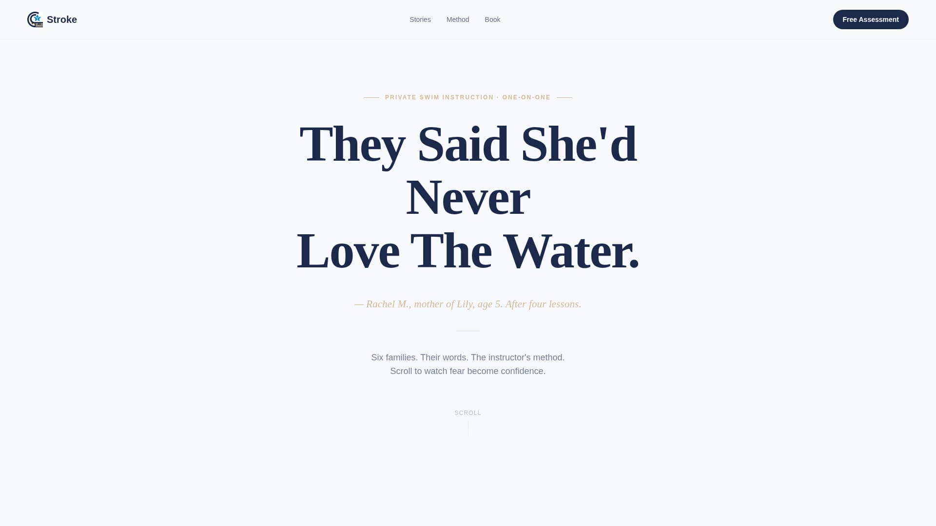 Stroke - Trusted Swiminstructor Landing Page Template