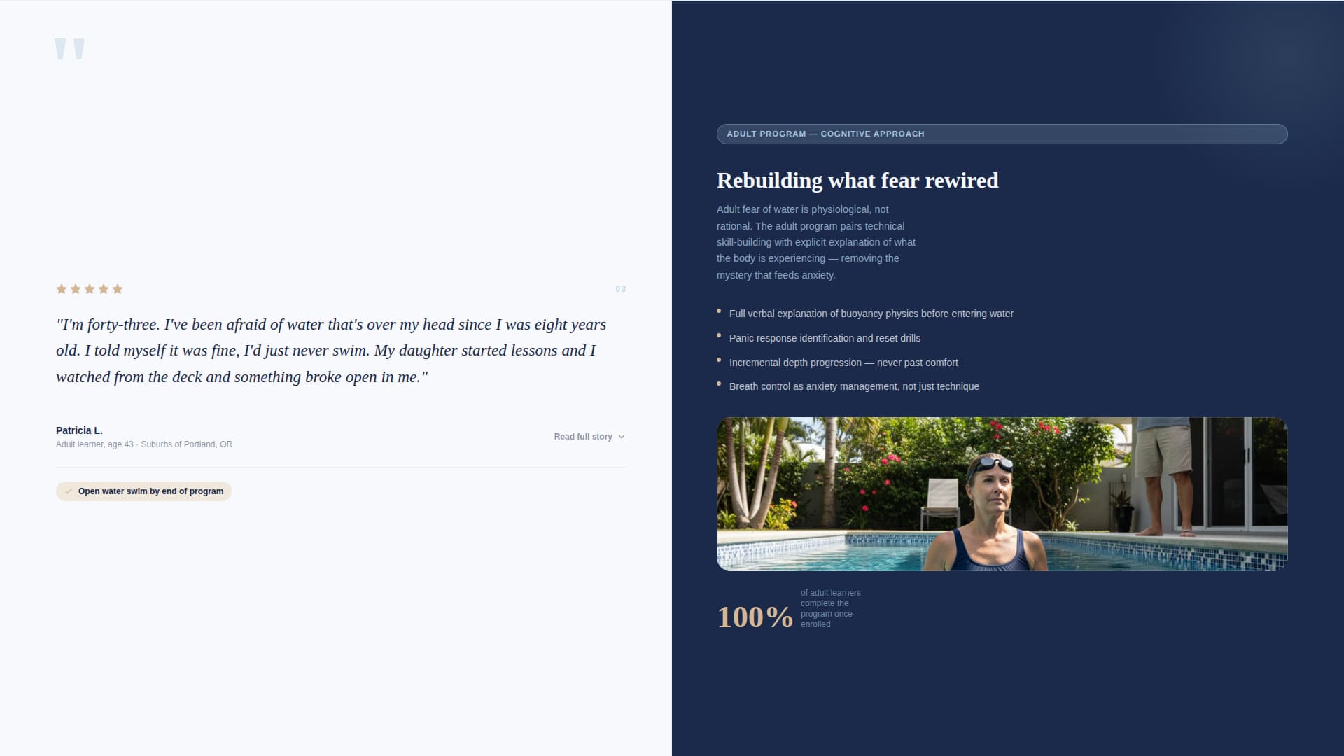 Stroke - Trusted Swiminstructor Landing Page Template