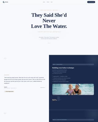 Stroke - Trusted Swiminstructor Landing Page Template