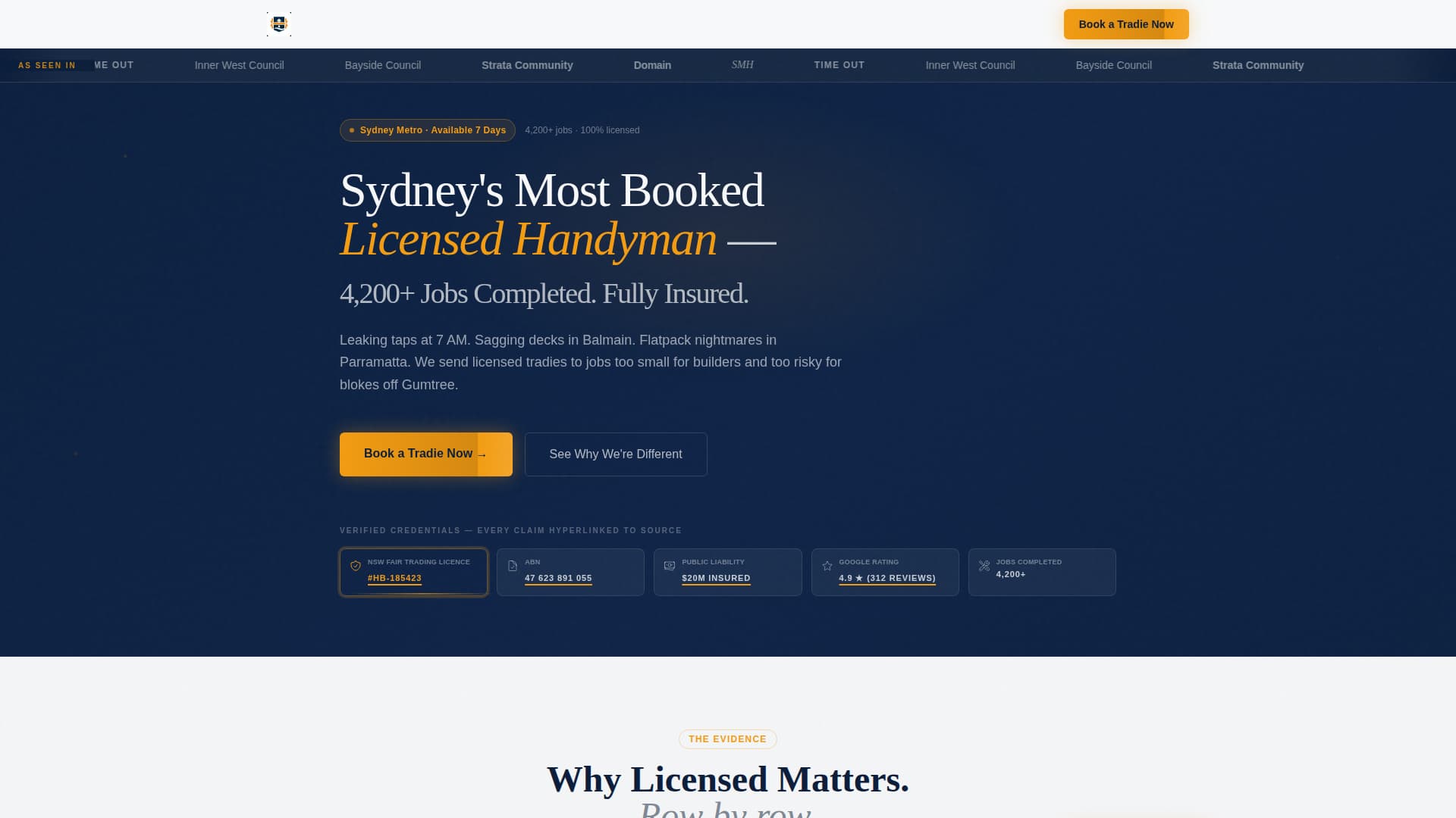 Fixright - Trusted Handyman Landing Page Template