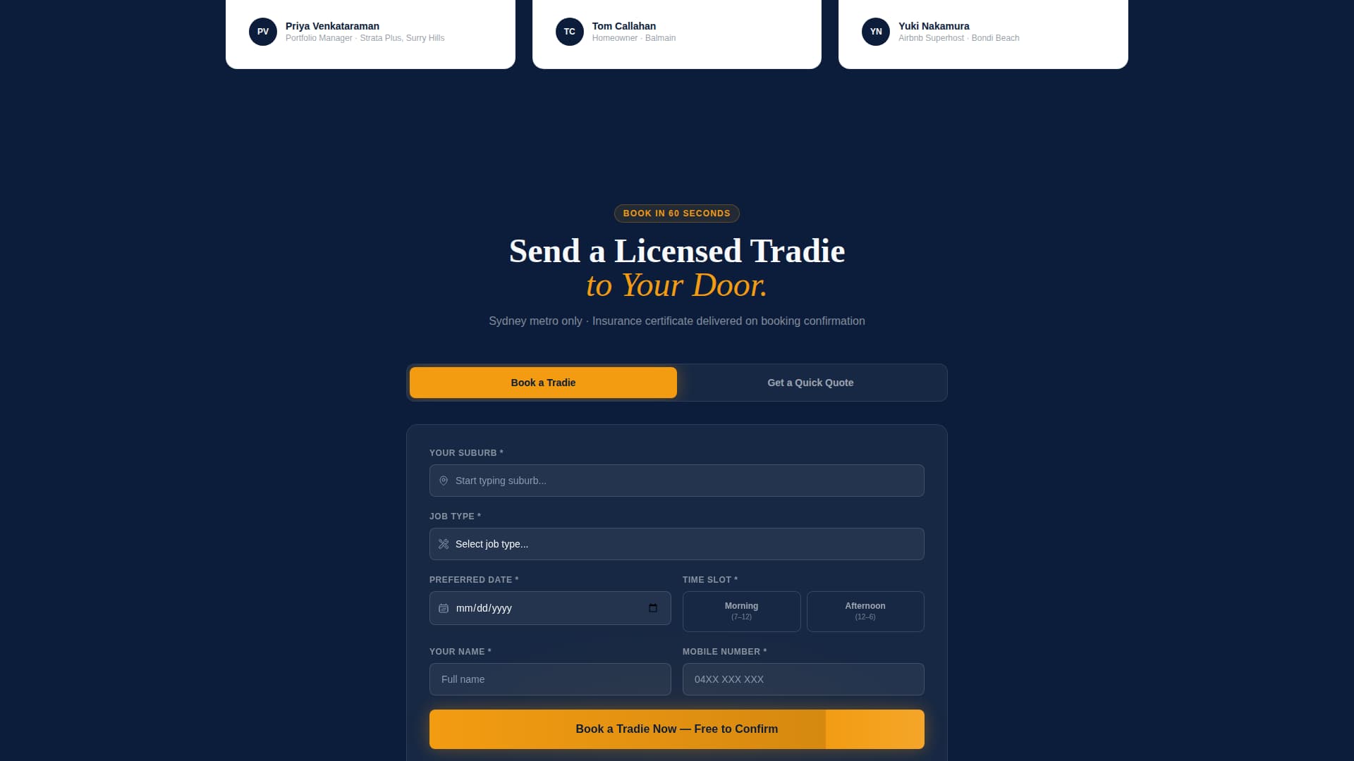 Fixright - Trusted Handyman Landing Page Template