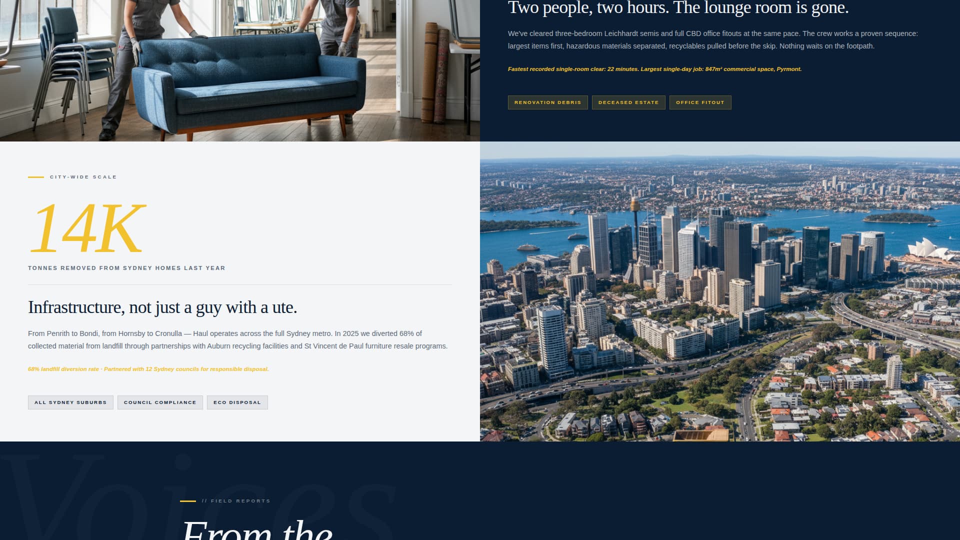 Extract — Swift Junk Disposal Landing Page Template