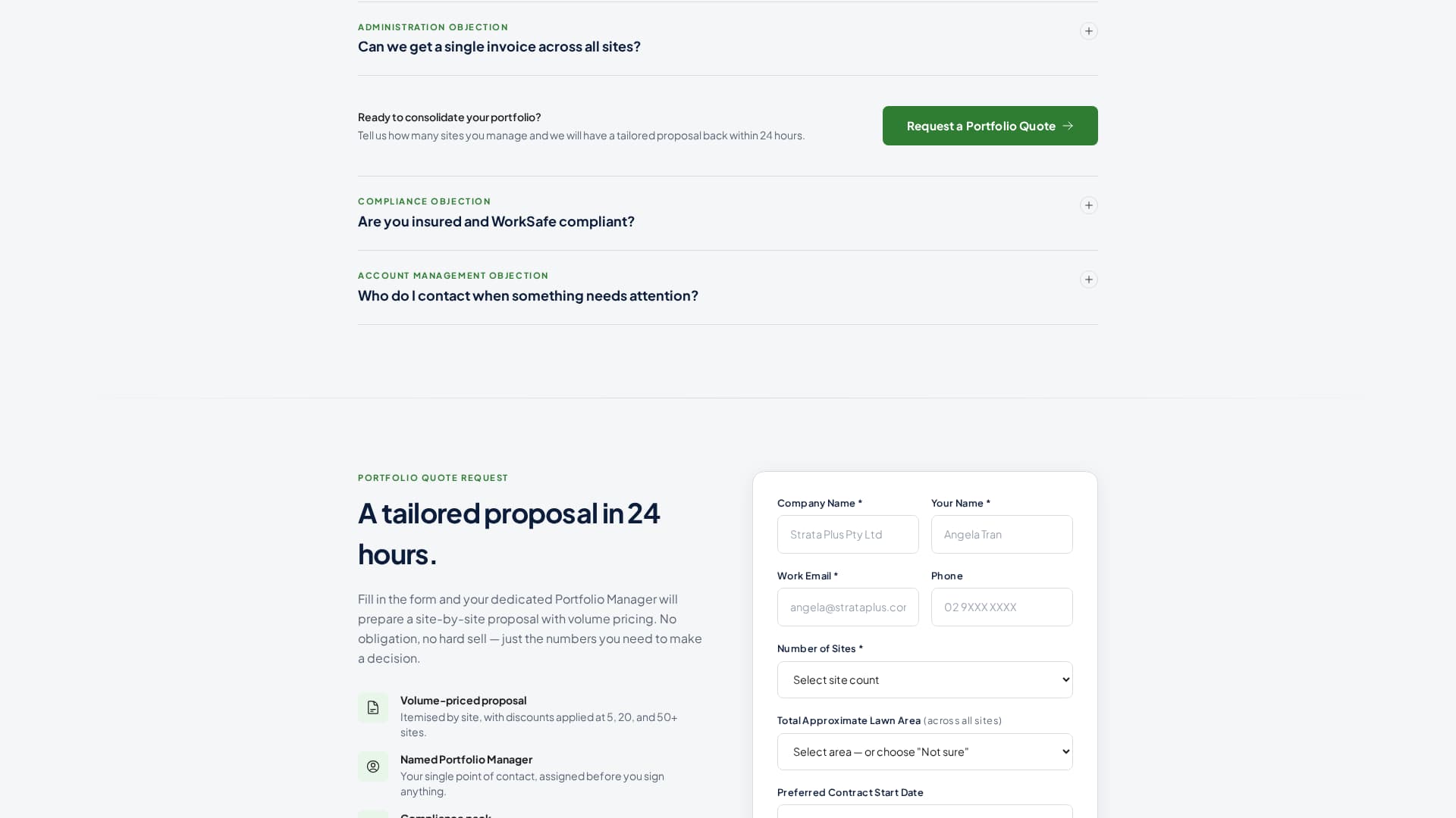 Turf - Authoritative Groundskeeping Landing Page Template