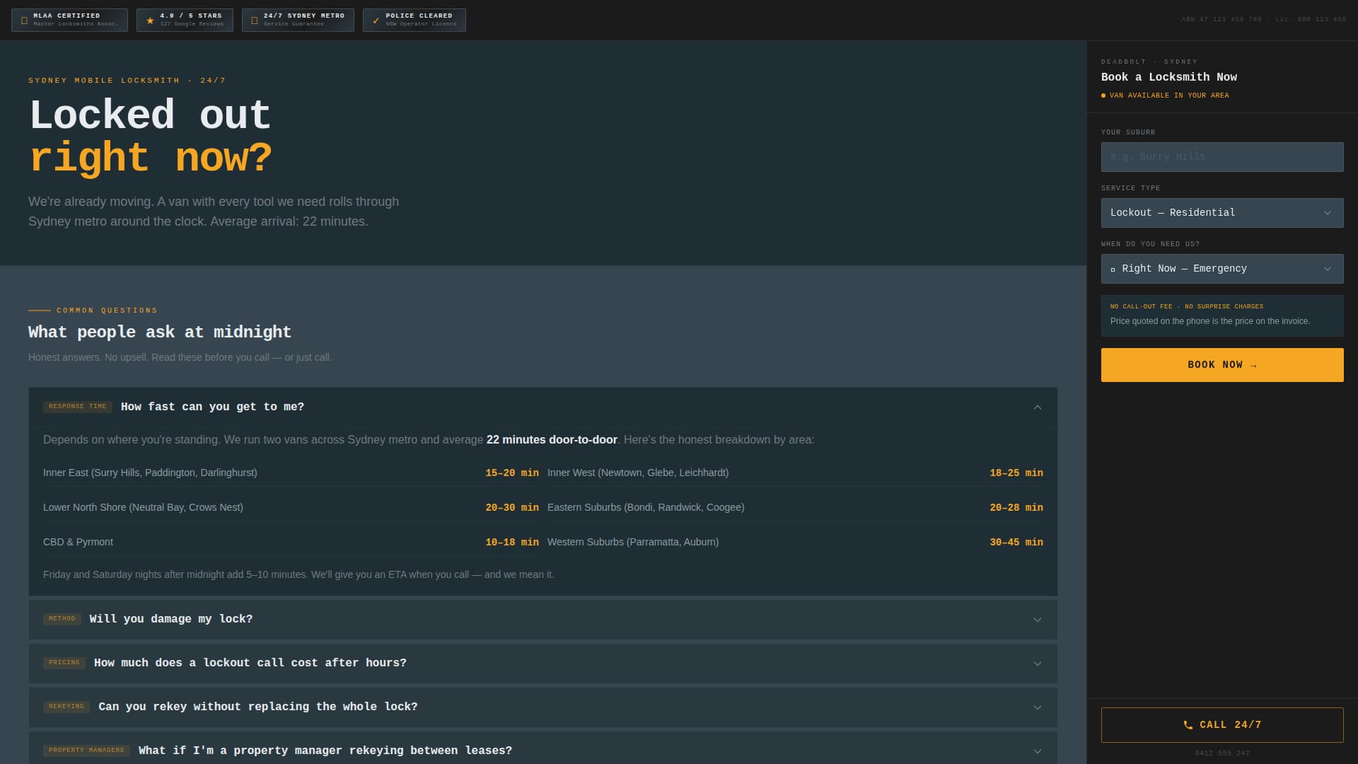 Secure — Professional Lock Security Landing Page Template