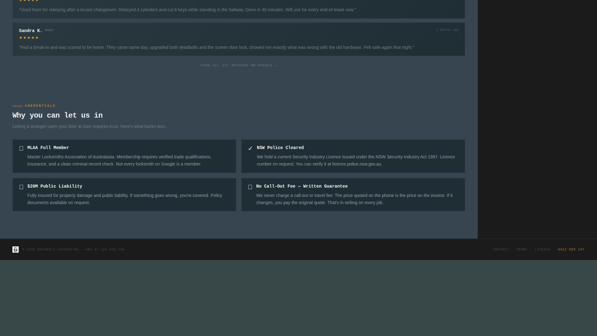 Secure — Professional Lock Security Landing Page Template
