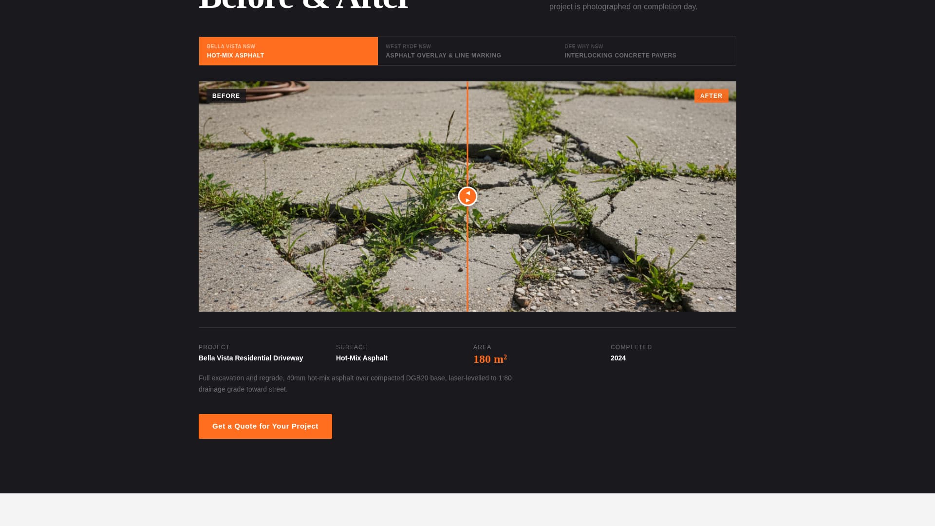 Slab - Ironclad Paving Landing Page Template