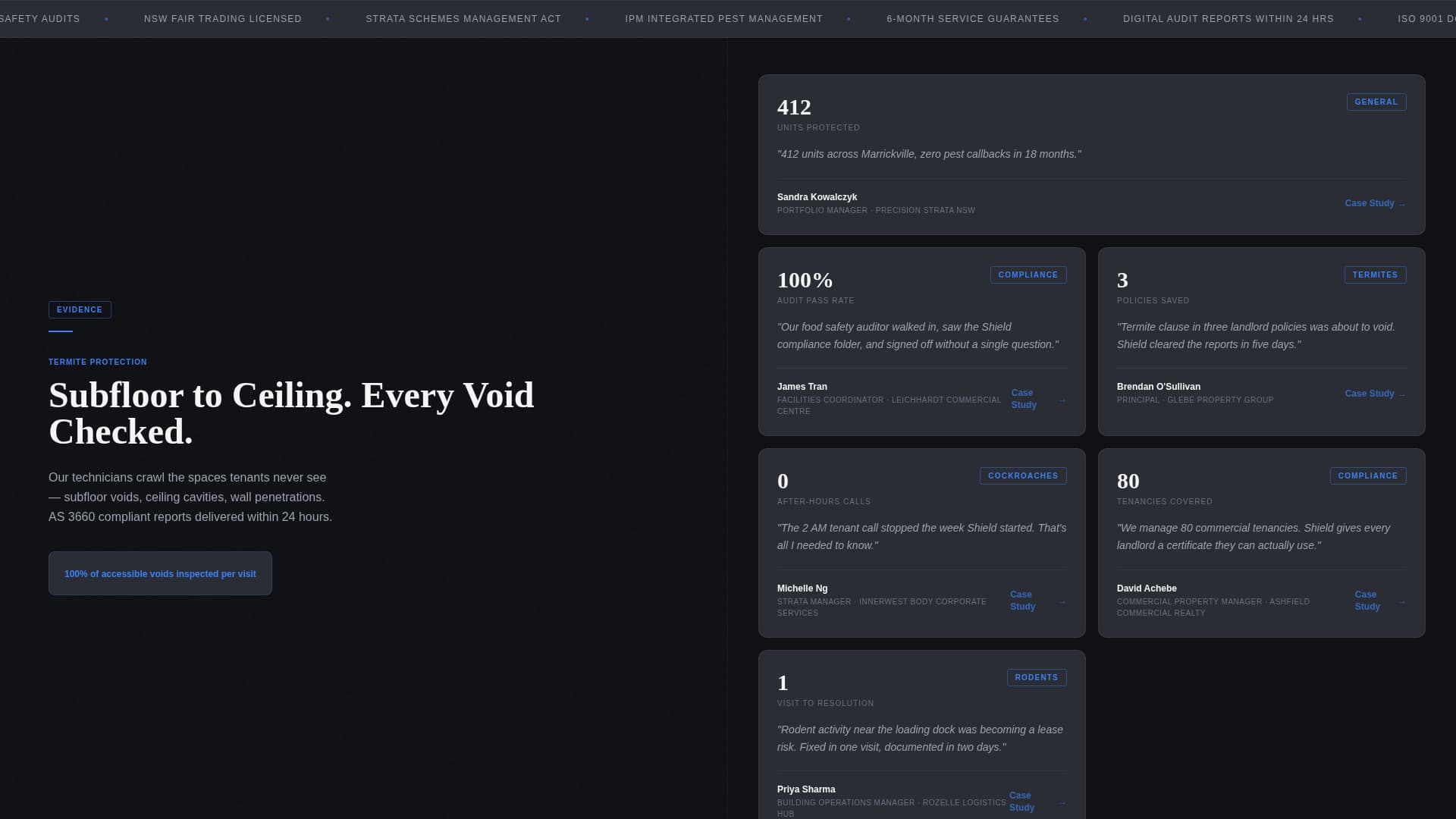 Defense — Expert Pest Management Landing Page Template