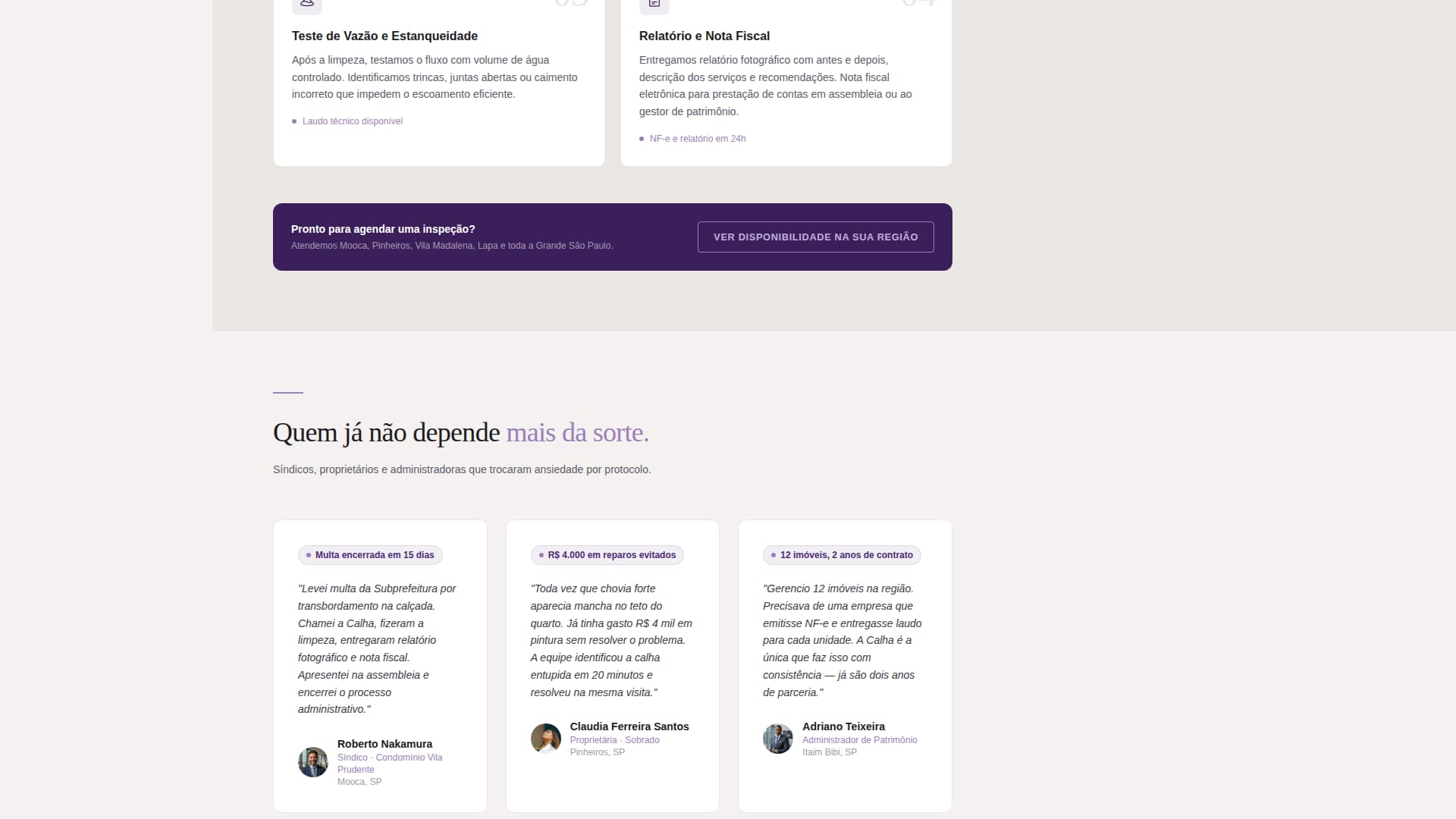 Calha - Trusted Guttercleaning Landing Page Template
