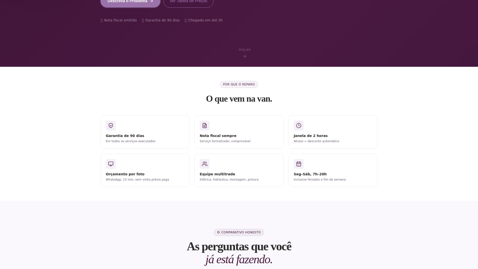 Reparo - Reliable Handyman Landing Page Template